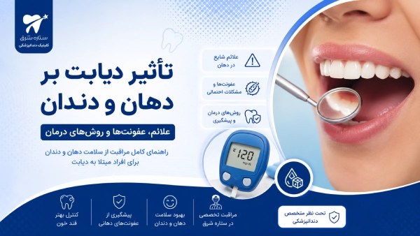 تأثیر دیابت بر دهان و دندان | علائم، عفونت‌ها و روش‌های درمان